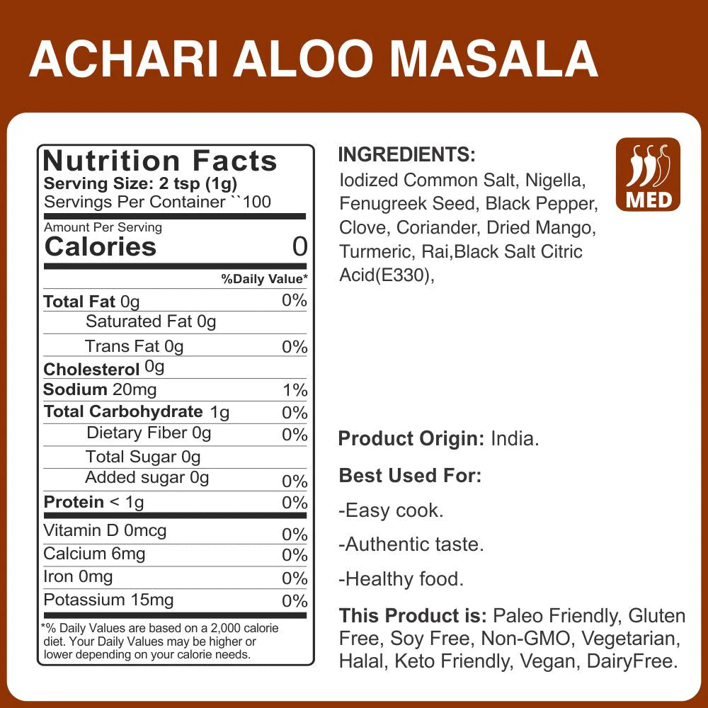 Achari Aloo Masala Powder